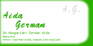 aida german business card